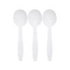 APSIC Heavy-Duty Plastic Soup Spoons, 1000-Pack 6.5" White, Disposable Bulk Utensils for Parties, Weddings, Takeout & Restaurants view 1