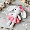 100PCS Mini Bows for Crafts, White and Pink Small Ribbon Bows for Gift Wrapping Wedding Cake Decoration Card Making Party Decor view 3
