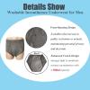 Reusable Cotton Incontinence Underwear for Men, Mens Reusable 500ML Absorbent Urinary Leak Proof Brief, 4-Layer Design (XX-Large, Count, 3) view 2