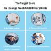 Reusable Cotton Incontinence Underwear for Men, Mens Reusable 500ML Absorbent Urinary Leak Proof Brief, 4-Layer Design (XX-Large, Count, 3) view 3