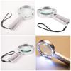 10X Magnifying Glass Handheld,with Light, Lighted Magnifier for Reading, Jewelers Reading Elderly Interesting view 2