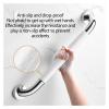 Bathtubs Grab Bar Grab Rails Anti Slip Shower Bathroom Safety Grip Handle Wall Mount Bathtub Handrail Stainless Steel Toilet for Elderly Seniors(Natural,30Cm/12In) view 2