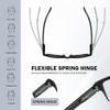 XVXV 2 Pairs +2.0 Reading Glasses,Blue Light Blocking Readers for Men Women,Anti Eyestrain/UV Lightweight Spring Hinges Eyeglasses view 4