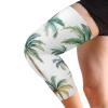 GuoChe Palm Tree White Pattern Knee Compression Brace (A Pair) Support for All Sports Knee Pad Sleeves for Soccer, football, Yoga, Cycling view 1