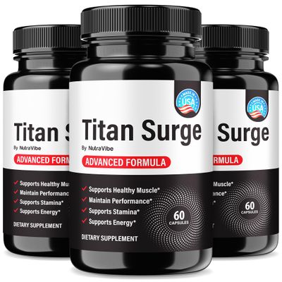 (3 Pack) Titan Surge Mens Protector Formula, TitanSurge ME Caps for Peak Performance, Nutrition & Pre Workout Support | Daily Health & Male Performance Blend, Easy-to-Take Pills (180 Capsules)