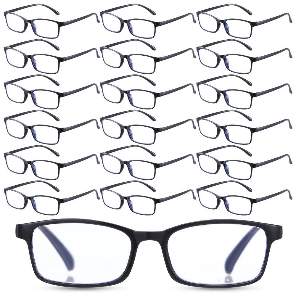 YBEATY 30 Packs Reading Glasses, 1.5x Magnification Adjustable Traditional Black Frames Reading Glasses Eyewear with Comfort Spring Loaded Hinge for Men Women Computer Reader All Day
