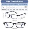 YBEATY 30 Packs Reading Glasses, 1.5x Magnification Adjustable Traditional Black Frames Reading Glasses Eyewear with Comfort Spring Loaded Hinge for Men Women Computer Reader All Day view 2