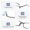 YBEATY 30 Packs Reading Glasses, 1.5x Magnification Adjustable Traditional Black Frames Reading Glasses Eyewear with Comfort Spring Loaded Hinge for Men Women Computer Reader All Day view 3
