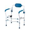 Toilet Safety Rail with Arms and Back, Adjustable Toilet Safety Frame, Bathroom Safety Rails for Elderly and Disabled, Supports up to 300 lbs, Fit Any Toilet(Blue) view 1