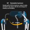 Toilet Safety Rail with Arms and Back, Adjustable Toilet Safety Frame, Bathroom Safety Rails for Elderly and Disabled, Supports up to 300 lbs, Fit Any Toilet(Blue) view 3