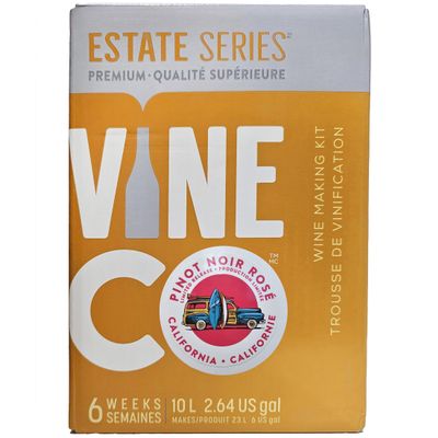 VineCo Estate Series Pinot Noir Rose (Limited Release) Wine Making Ingredient Kit