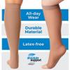 Absolute Support Women's Sheer Open Toe Knee High Graduated Compression Socks 20-30 mmHg for Swelling, Varicose Veins, Pregnancy & All-Day Wear, 3 Pack, Beige, X-Large view 4