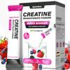 AlphaHerb Creatine Monohydrate Stick Packs 5g Micronized German Creapure Creatine Powder, Sugar Free, Lean Muscle & Recovery, NSF Certified for Sport, Travel Size, 3 Flavors (30 Sticks) view 1
