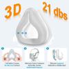 2 Packs Full Face CPAP Mask Cushion (L) for ResMed Airfit F20 & Airtouch F20, Innovative 3D Memory Foam with Built-in Silky Grey Fabric Liner - Highlights Soft Fit & Leak-Free Seal for F20 Mask Large view 3