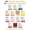 84 Tea bags - Tea Bags Sampler Assortment Variety Pack Gift Box (42 Count - Pack of 2) 14 Different Flavors Gifts for Him Women Men Tea Lovers Couples Family Friends Coworker view 2