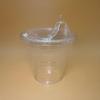 100 Pack - 12 oz Clear Plastic Cups with Sip Lids and Straws, Sturdy&Food Safe Iced Coffee Cups with lids, Disposable Smoothie Cups for Cold Drinks (12oz Cup + Lid + Clear Straw Wrapped) view 1