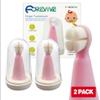 FOREVIVE Baby Finger Toothbrush for Infants and Toddlers 0 to 3 Years Soft Silicone Teething Brush with Tongue Cleaner | Gentle Gum Massager for Newborns, Babies & Young Kids | Pack of 2 view 1
