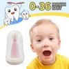 FOREVIVE Baby Finger Toothbrush for Infants and Toddlers 0 to 3 Years Soft Silicone Teething Brush with Tongue Cleaner | Gentle Gum Massager for Newborns, Babies & Young Kids | Pack of 2 view 2