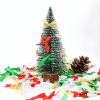 100Pcs 1Inch Mini Ribbon Christmas Bows for Crafts Gift Wrapping, Small Tiny Premade Bow Decor for Women Hair Clip Party Gift Bags Cake Stocking, Ribbon Bow for Valentine New Year Thanksgiving view 2