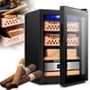 50l Humidors Cigar Cabinet(Storage Capacity: About 200~300 Sticks), Large Capacity Electronic Humidor Cabinet, W/ 1 Box Shelf & 2 Cedar Baskets, Temperature 11~18c(A) view 1