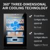 50l Humidors Cigar Cabinet(Storage Capacity: About 200~300 Sticks), Large Capacity Electronic Humidor Cabinet, W/ 1 Box Shelf & 2 Cedar Baskets, Temperature 11~18c(A) view 2