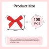 100Pcs 1Inch Mini Ribbon Red Bows for Crafts Gift Wrapping, Small Gift Premade Bow Decor for Women Hair Clip Party Candies Cake, Ribbon Bow for Valentine New Year Thanksgiving Birthday Wedding view 4