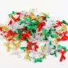100Pcs 1Inch Mini Ribbon Bows for Crafts Gift Wrapping, Tiny Gift Premade Silver Bow Decor for Women Hair Clip Party Cake Nail, Ribbon Bow for Christmas Valentine New Year Thanksgiving Birthday view 4
