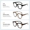 Caeyer 3 Pack Bifocal Reading Glasses For Women Blue Light Blocking Clear Top Retro Square Frame With Spring Hinge 2.75x view 2