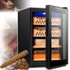 50l Intelligent Cigar Humidor, Large Capacity Cedar Wood Cabinet W/ 2 Box Shelves & Baskets, Temperature Control: 11~18(A) view 1