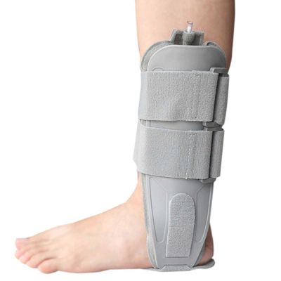 DFEDHF Ankle Brace Fixation Support, Air Stirrup Ankle Brace Stabilizer Splint Inflatable Foot Joint Fixation Brace Adjustable Rigid Stabilizer for Sprains, Strains