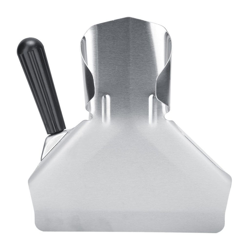 French Fries Shovel, Multi Functional Kitchen Thicken Stainless Steel French Fries Shovel Chips Bagger Scooper Popcorn Scoop Tools for Kitchen Food