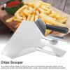 French Fries Shovel, Multi Functional Kitchen Thicken Stainless Steel French Fries Shovel Chips Bagger Scooper Popcorn Scoop Tools for Kitchen Food view 4