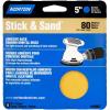 05455 5" No Hole 80 Stick & Sand Paper Disc (4pk) LANC-15099-NF view 1