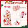 120 PCS Christmas Cellophane Treat Bags, Cookies Candy Goody Bags with Twist Ties for Gifts, Party Supplies view 3