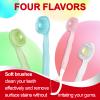 Malisseladi Travel Disposable Toothbrushes with Toothpaste Mini Travel Oral Care, 5-in-1 Mini Brushes+Toothpaste+Tongue Scraper+Pick+Floss, Portable for Work, Camping (Mint Flavor, 28 pcs) view 4