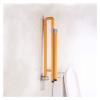 Grab Bar U Type Wall Mounted Folding Rail Elderly Disabled Bathroom Safety Frame Punch Installation Anti Slip view 3