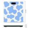 Smart Scale for Body Weight Automatic Switch Digital Bathroom Weighing Scale Light Blue Animal Cow Print view 2
