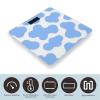 Smart Scale for Body Weight Automatic Switch Digital Bathroom Weighing Scale Light Blue Animal Cow Print view 3