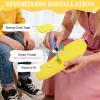 Kids Shoe Insole for Airtag Holder, Insert with Hidden Tracker Slot,Trim to Fit Design,Breathable Comfort Soft Material (Yellow,Foot:7.1-7.5IN/Insole:7.6-8.3IN/12.5C-1Y) view 2