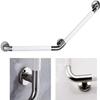 Grab Bar and Showers Curved Stainless Steel Bathroom Safety Support Rail Anti-Slip Polished Chrome Handrail for Elderly Disabled Preg(Natural) view 3
