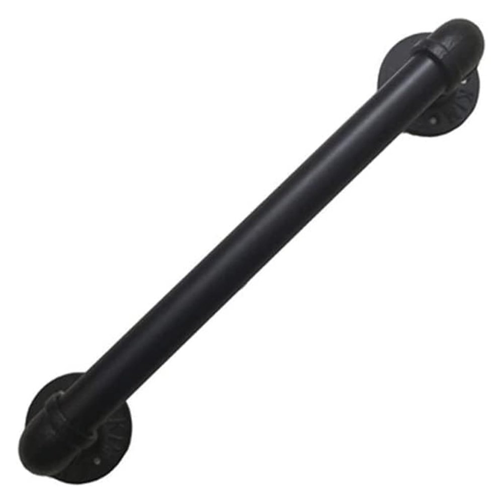 Grab Bar Grab Rail handrail Showers and Walls Black Stair Handrail Multifunction Metal Wrought Iron 80cm