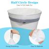 Afcabakila 4 Gallon Drawstring Trash Bags, Small Garbage Can Liners, 360 Count Value Pack, White with Gray Drawstring, for Bathroom Bedroom Office view 3
