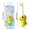 Kids Soft Toothbrush Cute Dinosaur Kids Toothbrush Extra Soft Bristles view 2