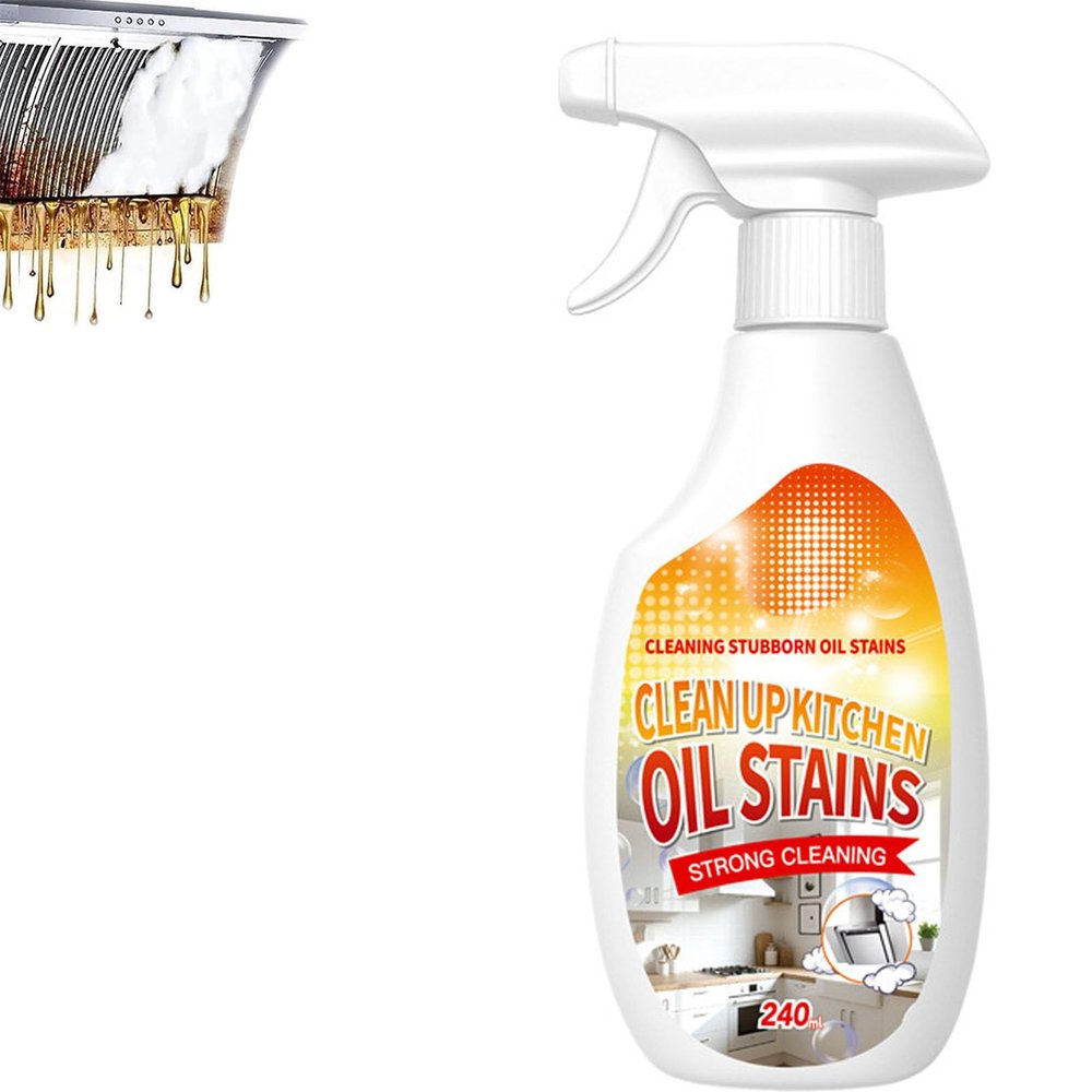 Kitchen Heavy Duty Degreaser, Cleaning Stubborn Oil Stains Clean up Kitchen Oil Stains, Oils & Grease Stain Cleaning Remover Spray, Greasy Dirt Cleaner Spray (1pcs)