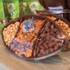 Germack - 3-Part Football Party Snack Tray - Roasted and Salted Peanuts - Honey BBQ Crunch Snack Mix - Roasted and Salted Almonds (19oz Football Shaped Tray) view 3