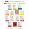 168 Tea Bags Sampler Assortment Variety Pack Gift Box (42 Count- Pack of 4) 14 Different Flavors for Him Women Men Tea Lovers Couples Family Friends Coworker view 2