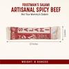Foustman's Salami Spicy Beef Artisanal, Naturally Uncured, No Pork, 8 Oz view 3