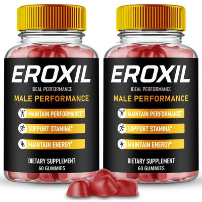 Eroxil Gummies, Official Eroxil Supplement Gummies for Men - Maximum Strength Performance, All Natural Support Overall Health & Wellness, Premium Ero Xil Advanced Support Gummy Reviews (2 Pack)