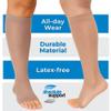 ABSOLUTE SUPPORT Made in USA Travel Compression Socks for Women 20-30 mmHg Graduated Knee High Open Toe, Nude, Small view 4