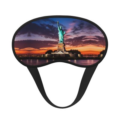 WBQLSL Statue of Liberty, USA Printed Sleep mask Perfect for naps, Travel, and Night Shifts to Help You Sleep Better.